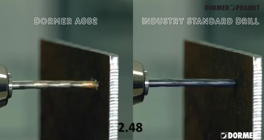 Dormer A002 v Industry Standard Drill