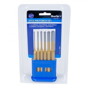 Blue Spot 6pc Gold Pin Punch Set